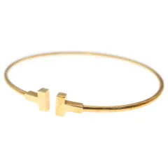 TIFFANY & Co. (ティファニー) Tワイヤー ナロー バングル ブレスレット K18PG ピンクゴールドのサムネイル