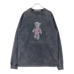 ALEXANDER WANG (アレキサンダーワン) Teddy Bear L/S T-Shirt フェード加工 ラインストーン装飾 長袖Tシャツ ロンT グレーのサムネイル