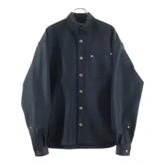 JOHN LAWRENCE SULLIVAN (ジョンローレンスサリバン) 22AW VEGAN LEATHER OVERSIZED SHIRT ヴィーガンレザー オーバーサイズ 長袖シャツ ブラック 3B002-0222-19のサムネイル