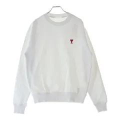 AMI Alexandre Mattiussi (アミアレクサンドルマテュッシ) Sweatshirt ロゴ刺繍 クルーネックスウェットトレーナー ホワイト A21HJ007.730のサムネイル
