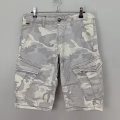 GAS JEANS　WAIST 31　カーゴショートパンツ　ハーフパンツ　NOAL COMBAT SHORT　ノアル コンバット ショート　ストレート　コットン100%　 カモフラ柄　ガス ジーンズ　【1102】のサムネイル