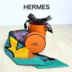 美品 HERMES エルメス ツイリー パラード アンファンファーレ スカーフ