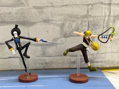 【H6-92】◎ 中古　ONE PIECE ワンピース　チョコエッグ　おまけフィギュア　ブルック&ウソップ　2体セットのサムネイル