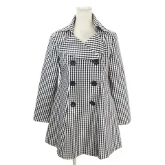 セシルマクビー CECIL McBEE トレンチコート M 青 ブルー チェック柄 ダブルブレスト 長袖 /AH38 ■ECB006のサムネイル