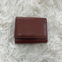 A.P.C.　アーペーセー　財布　ウォレット　ブラウン　三つ折り　コンパクト　ミニウォレット　コインケースのサムネイル