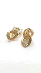 80-90’s HANAE MORI Clip-on Chain Drop Earringsのサムネイル