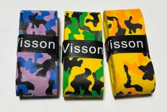 VISSON 迷彩柄　グリップテープ　イエローオレンジグリーン紫青3点セットのサムネイル