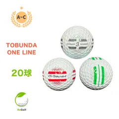 ロストボール トブンダ ONE LINE ワンライン ホワイト 銘柄混合 20球 ACランク ゴルフボールのサムネイル