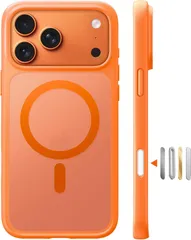 330R932 TORRAS iPhone 17 Pro 用ケース 【米軍進化耐衝撃・高性能Magsafe対応】 カメラコントロールボタン付き (オレンジ色)のサムネイル