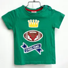 【フェンディ Fendi】キッズ ラグビーボールモチーフ Tシャツ 90 24M グリーンのサムネイル