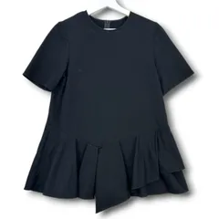Theory luxe セオリーリュクス REFINED JERSEY FLURE カットソー Tシャツ トップス 半袖 ラッフル ブラック 黒 サイズ38 レディース 夏 ゴーゴー古着マルイ草加店 2 No.久2488のサムネイル
