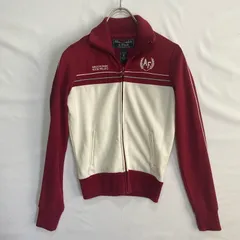 Abercrombie&Fitch アバークロンビーアンドフィッチ 400M リレー フルジップ トラックジャケット トップス 長袖 ジャージ レッド/ホワイト【中古】 メンズのサムネイル