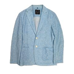T-JACKET by TONELLO ティージャケット バイ トネッロ 薄手 サマーニット ジャケット テーラードジャケット 51G419J M ポリエステル ブルー  メンズ【中古】 T-JACKET by TONELLO ティージャケット バイ トネッロ 薄手 サマー