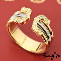 cartier カルティエ 750 2C ダイヤ リング #49 4.2g スリーカラー YG
