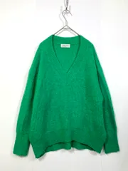 OPAQUE.CLIP オペークドットクリップ ふわふわ Vネック ニット セーター size38M/緑  ■■レディースのサムネイル