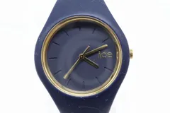 【W312-15】動作品 電池交換済 ice watch アイスウォッチ 腕時計 ネイビー ラバーベルト レディースのサムネイル
