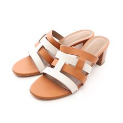 極美品／HERMES エズ サンダル 37 白 レザー ホワイト 正規品 - メルカリ