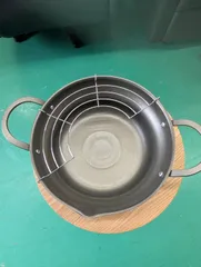 【美品】柳宗理 鉄器 天ぷら鍋 22cm 鉄鍋 南部鉄器 フライパンのサムネイル