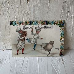 フランス アンティーク Chocolat et Cacao Derbaix ショコラ クロモス