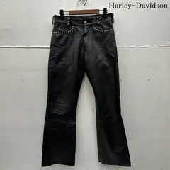 ハーレーダビッドソン スタッズ レザー ブーツカット パンツ メンズ 30インチ ISItems【USED】【古着】【中古】50162921のサムネイル