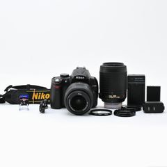 □ 美品 □ NIKON D5000 ダブルズームキット 《ショット数 5699回、SD