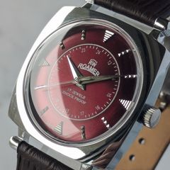 メンズ ☆電池交換済・稼働品 ROAMER ローマー スイス製 クォーツ 