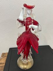 MURANO ベネチアングラス 人形 置物 貴婦人 オブジェ フィギュア