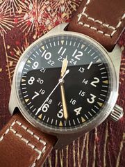 希少】FORTIS フォルティス 腕時計 メンズ ブラック レザーベルト