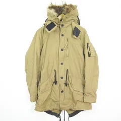スラップショット SLAP SHOT M-51 モッズコート ボアライナー ラクーンファーフード M ベージュ 2sa7131のサムネイル