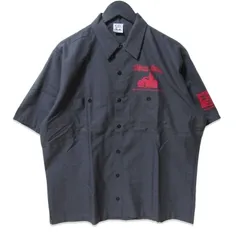 美品 Langlitz Leathers ラングリッツレザー 半袖ワークシャツ 70th Anniversary 1947-2017 70周年 ポリエステル ブラック 黒 L 27114203のサムネイル