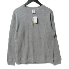 未使用 J.E.MORGAN ジェーイーモーガン 長袖Tシャツ J9047-526 ビックワッフル クルーネック コットン Tee グレー L 27114170のサムネイル