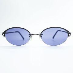 CELINE セリーヌ CLF-0050 ネイビー系 オーバル サングラス - メルカリ
