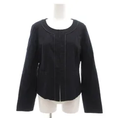 ノーリーズ Nolley's ジャケット 40 紺 ダークネイビー ノーカラー 総裏地 LE205101 /AE ■YHS10のサムネイル