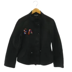 エンポリオアルマーニ EMPORIO ARMANI ジャケット スタンドカラー ビジュー装飾 40 黒 ブラック /HS ■GY53のサムネイル