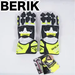 返品/交換/電話サイズ相談歓迎/大分発◆XS◆未使用BERIK山羊革ゴートレザー ベリック レーシンググローブ G-235106-BK ◆T859zMのサムネイル