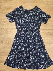 LAUREN RALPH LAUREN 花柄ワンピース ネイビー サイズ4 | Mercari