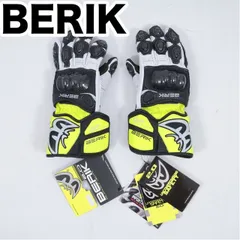 返品/交換/電話サイズ相談歓迎/大分発◆XS◆送円◆未使用 BERIK山羊革ゴートレザー ベリック レーシンググローブ G-235106-BK ◆T861zMのサムネイル