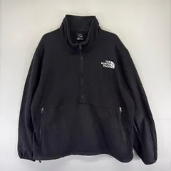 古着 ザ・ノースフェイス THE NORTH FACE ジャケット ハーフジップ ナイロン切替え 大きいサイズ プルオーバー 2XL  ブラック系 メンズのサムネイル