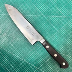 包丁 牛刀包丁 クロマックス鋼 180mm 黒合板柄 セミステンレス - メルカリ