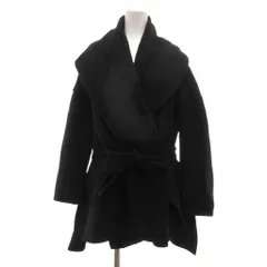 ノーリーズ Nolley's ソフィ sophi コート カシミヤ混 38 黒 ブラック 長袖 ショールカラー ベルト付き /NUのサムネイル