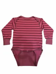 パタゴニア Patagonia キッズ服 セット ロンパース パンツ ボーダー パープル 2Tのサムネイル