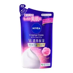訳あり 10個セット (バラ)ニベア クリームケアボディウォッシュ フレンチガーデンローズの香り 詰替用 340ml ×10個セットのサムネイル