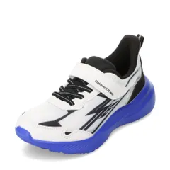 面ファスナー キッズスニーカー explosion 3.5E wide（ホワイト×ブルー） キッズ bio fitter バイオフィッター  BF-388のサムネイル