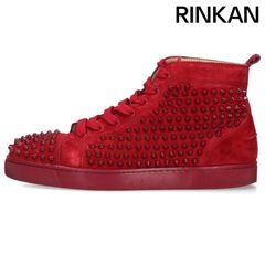 ルブタン Louis Spikes ハイカット 41 レッド 美品 スパイク - メルカリ