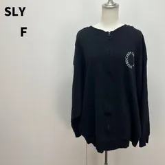 SLY スウェット F ブラック 黒 ユニセックス ゆるだぼ オーバーサイズ ストリート【m230】のサムネイル