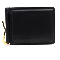 グレンロイヤル／GLENROYAL 財布 ウォレット メンズ 男性 男性用 レザー 革 本革 ネイビー 紺  03-6164 MONEY CLIP WITH COIN POCKET マネークリップ 小銭入れあり 二つ折りのサムネイル