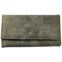 Y’s Yohji Yamamoto ヨウジヤマモト ワイズ 長財布 グレー スエード調【♂】【B】【メンズ】★■619092【中古】のサムネイル