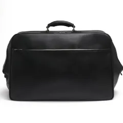 ゼニア／Ermenegildo Zegna バッグ ボストンバッグ 鞄 旅行鞄 メンズ 男性 男性用 レザー 革 本革 ブラック 黒  大容量のサムネイル
