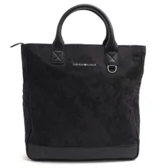 アルマーニ／EMPORIO ARMANI バッグ トートバッグ 鞄 ハンドバッグ メンズ 男性 男性用 ポリエステル ブラック 黒  Y4N134 Y018E TOTE JACQUARD Black Camouflage A4サイズ収納可 ノートPC収納可 迷のサムネイル