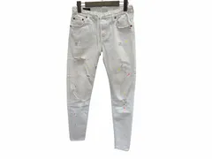 ビッグジョン Big John ワークパンツ フルレングス ペイント ストレッチ ホワイトS メンズのサムネイル